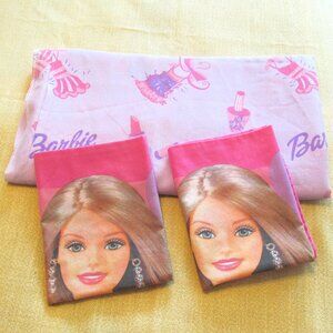 2002 Vintage Barbie Sweet Dreams Bedding FULL size bedsheets